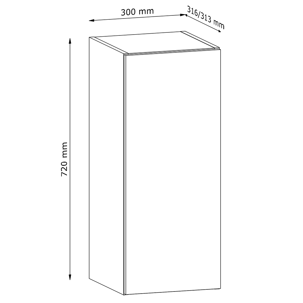 LANGEN ap | horní skříňka G30 | push open | UNI provedení | artisan