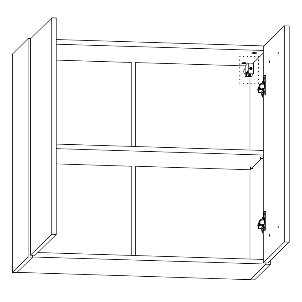 LANGEN au | horní skříňka G80 | s úchyty | artisan