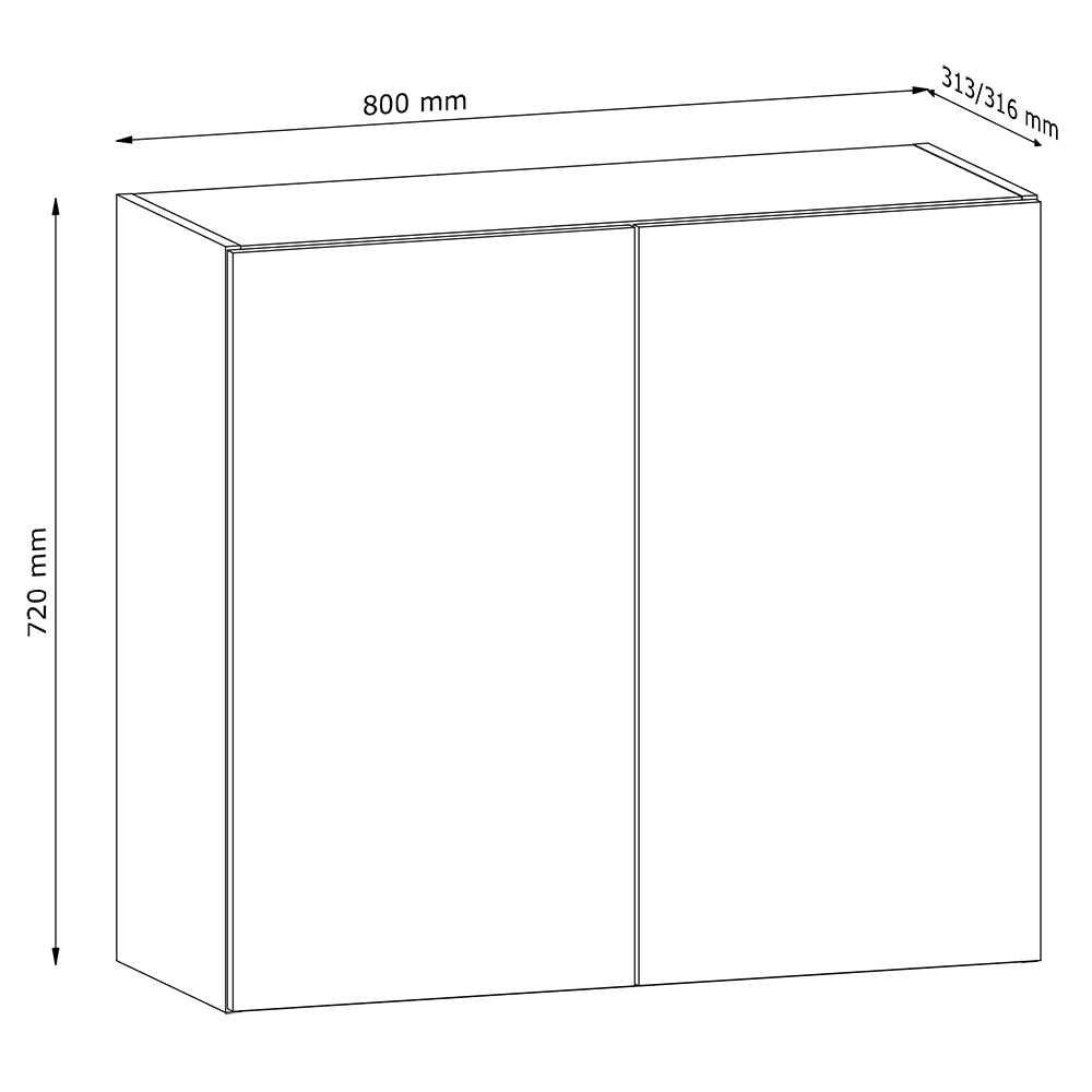 LANGEN bp | horní skříňka G80 | push open | béžová