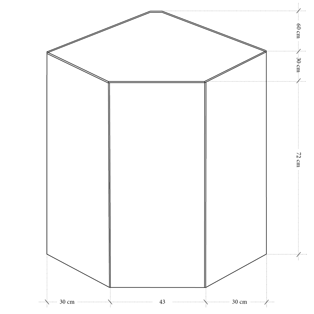 LANGEN ap | horní skříňka G60N | push open | UNI provedení | artisan
