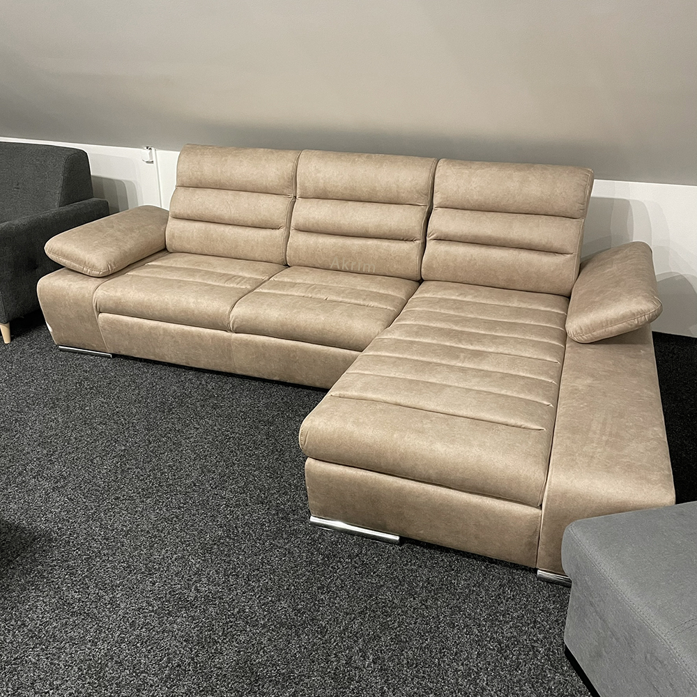 Sedací souprava KORFU | 282x194 | béžová | rozkládací + úložný prostor | POSLEDNÍ KUS Z PRODEJNY