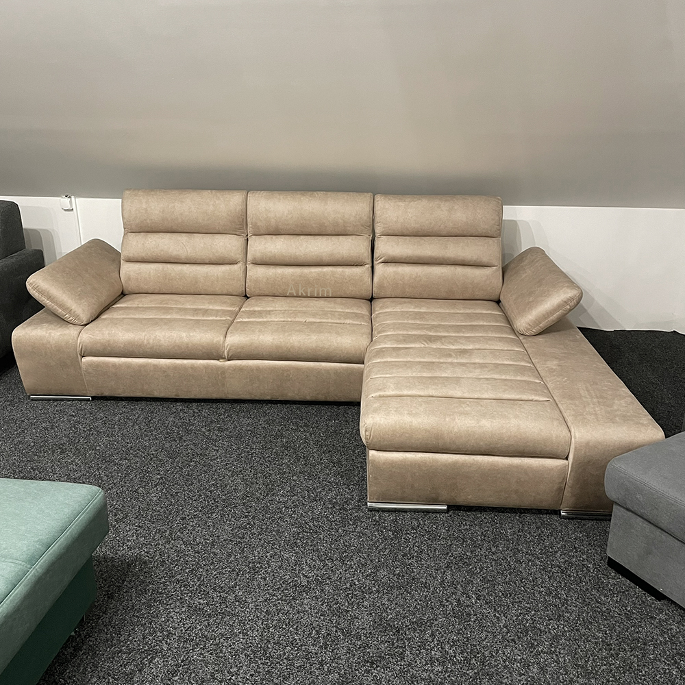 Sedací souprava KORFU | 282x194 | béžová | rozkládací + úložný prostor | POSLEDNÍ KUS Z PRODEJNY