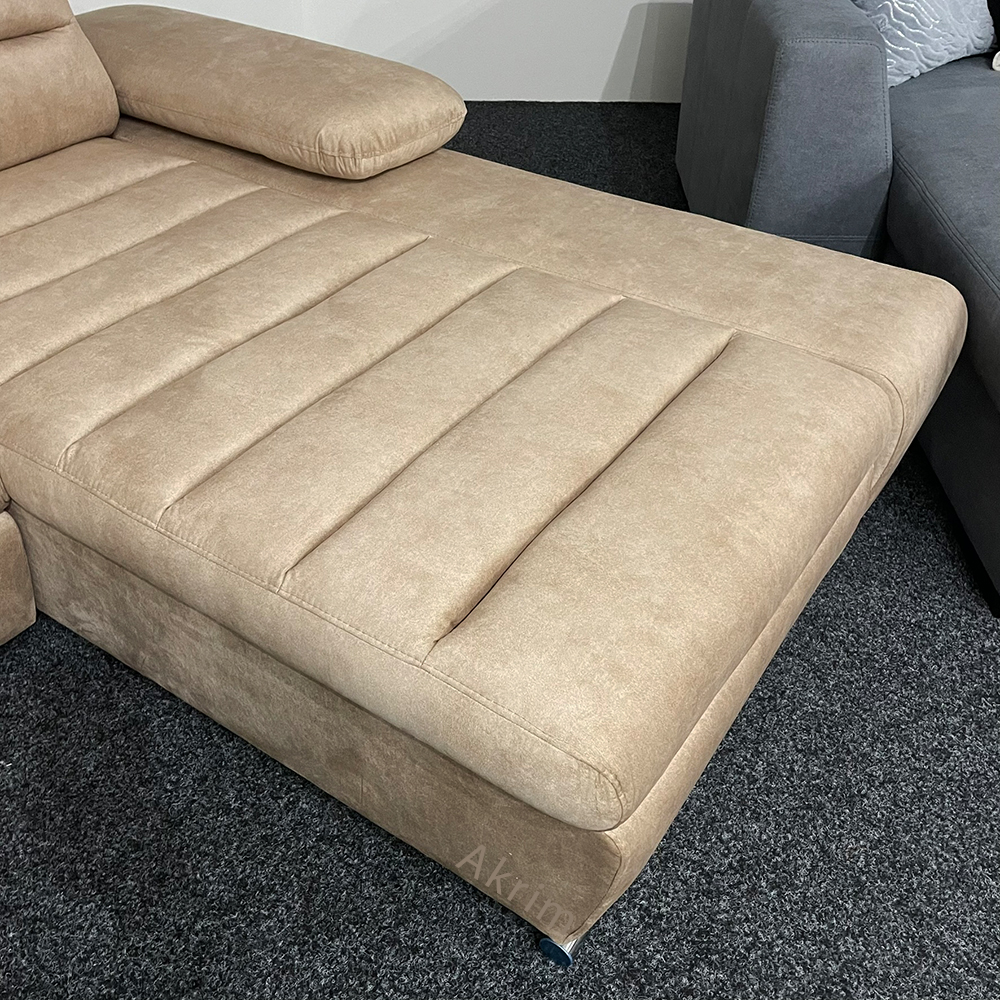 Sedací souprava KORFU | 282x194 | béžová | rozkládací + úložný prostor | POSLEDNÍ KUS Z PRODEJNY