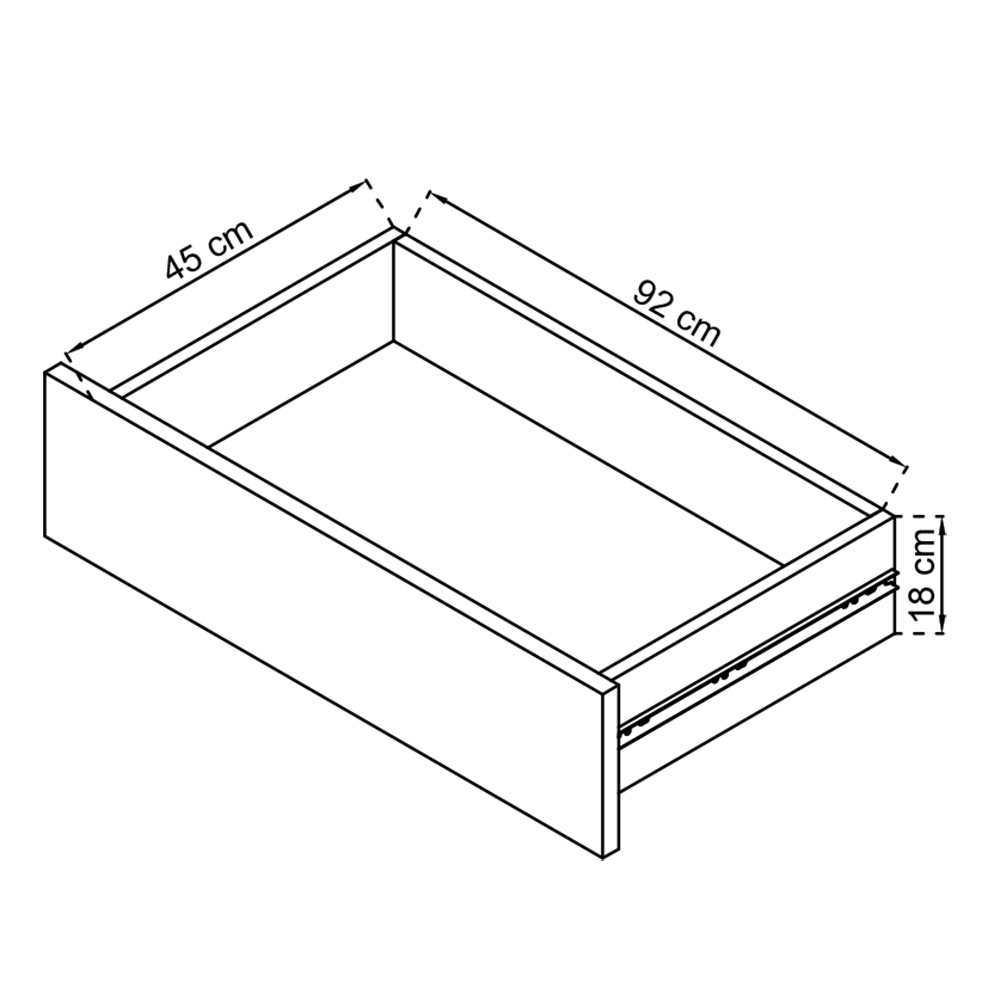 Šatní skříň TV 200 | bez zrcadla | šedá grafit