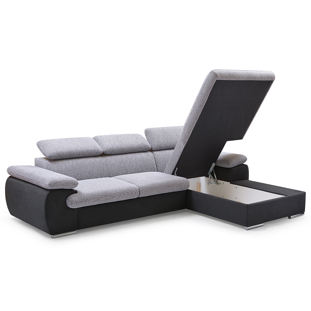 Sedací souprava COOL | 281x191 cm | rozkládací + úložný prostor | PRAVÁ | VÝBĚR TKANIN