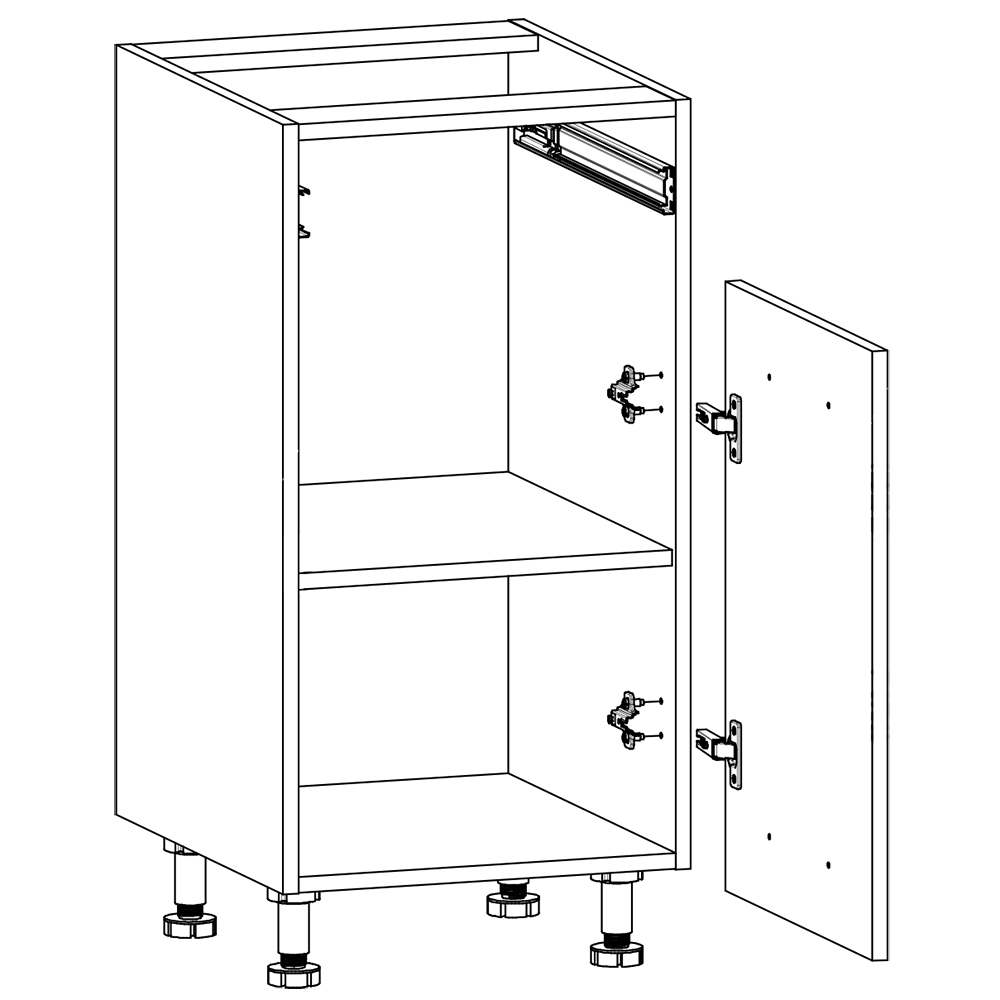 LANGEN au | dolní skříňka D40S1 | s úchytem | UNI provedení | artisan