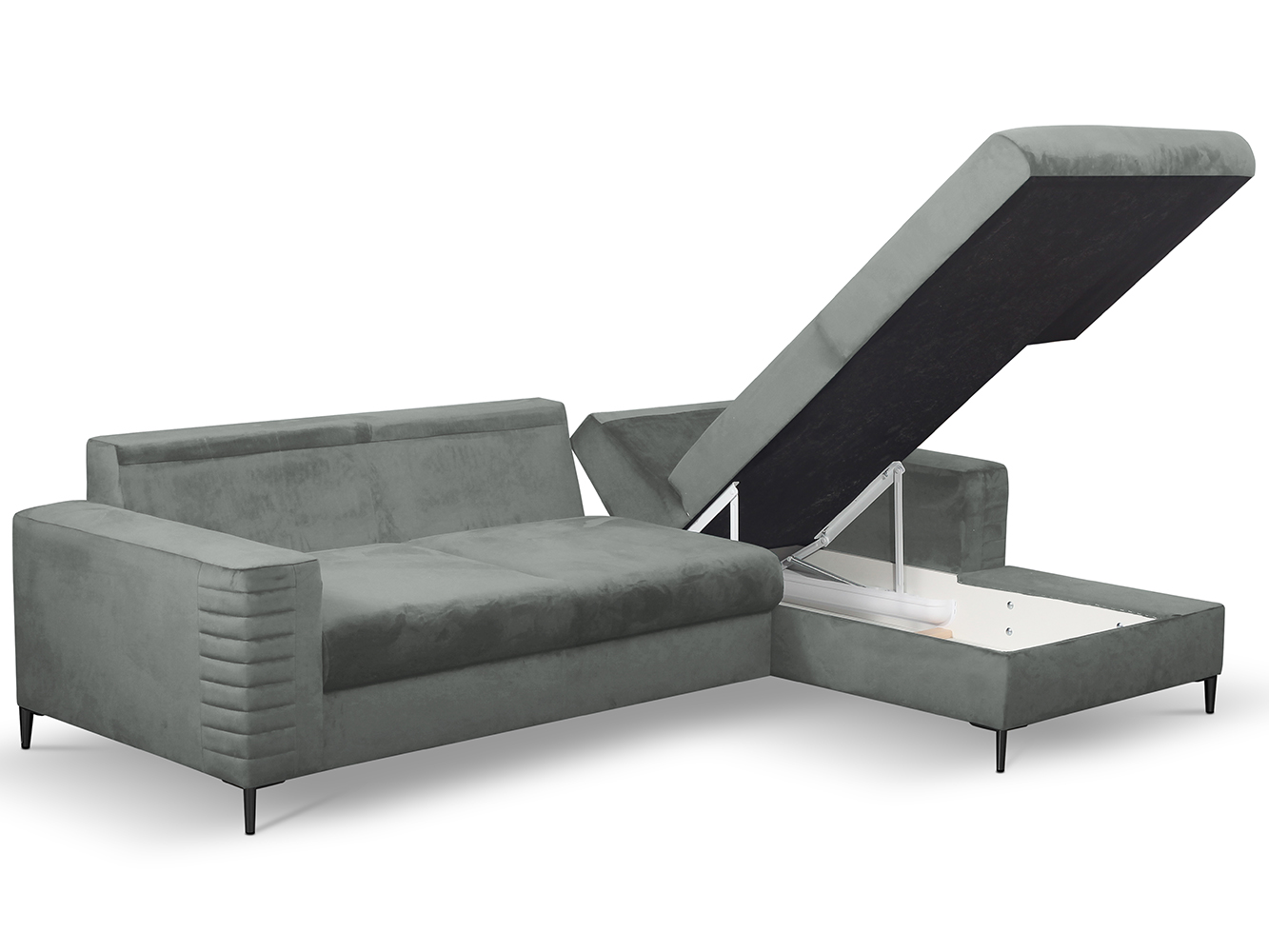 Sedací souprava COLLIN | PRAVÁ | záhlavník v ceně | VÝBĚR LÁTEK