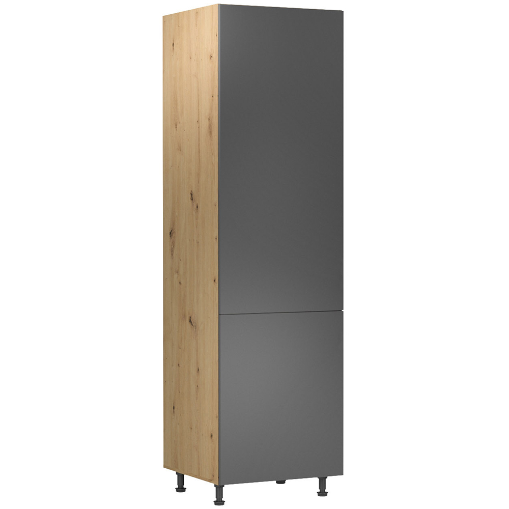 LANGEN su | skříňka D60ZL pro vestavnou lednici | s úchyty | UNI provedení | šedá