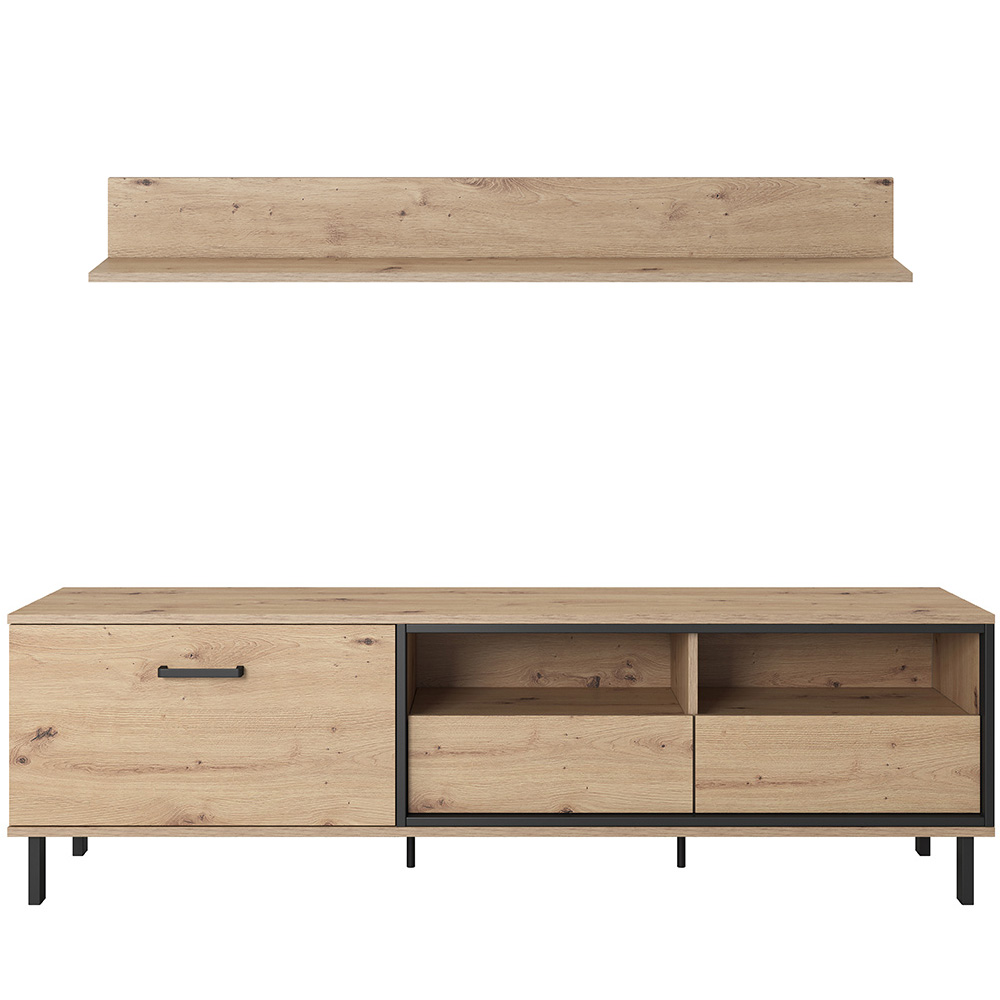 NEST | TV stolek + police | 164,8 cm | artisan/antracit | BLACK FRIDAY