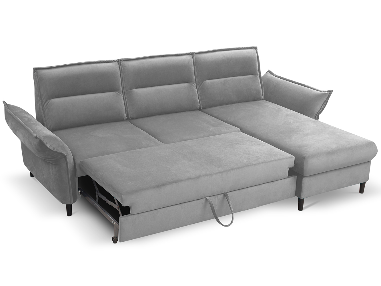 Sedací souprava MILANO | 272x167 | PRAVÁ | rozkládací + úložný prostor | šedá | POSLEDNÍ KUS