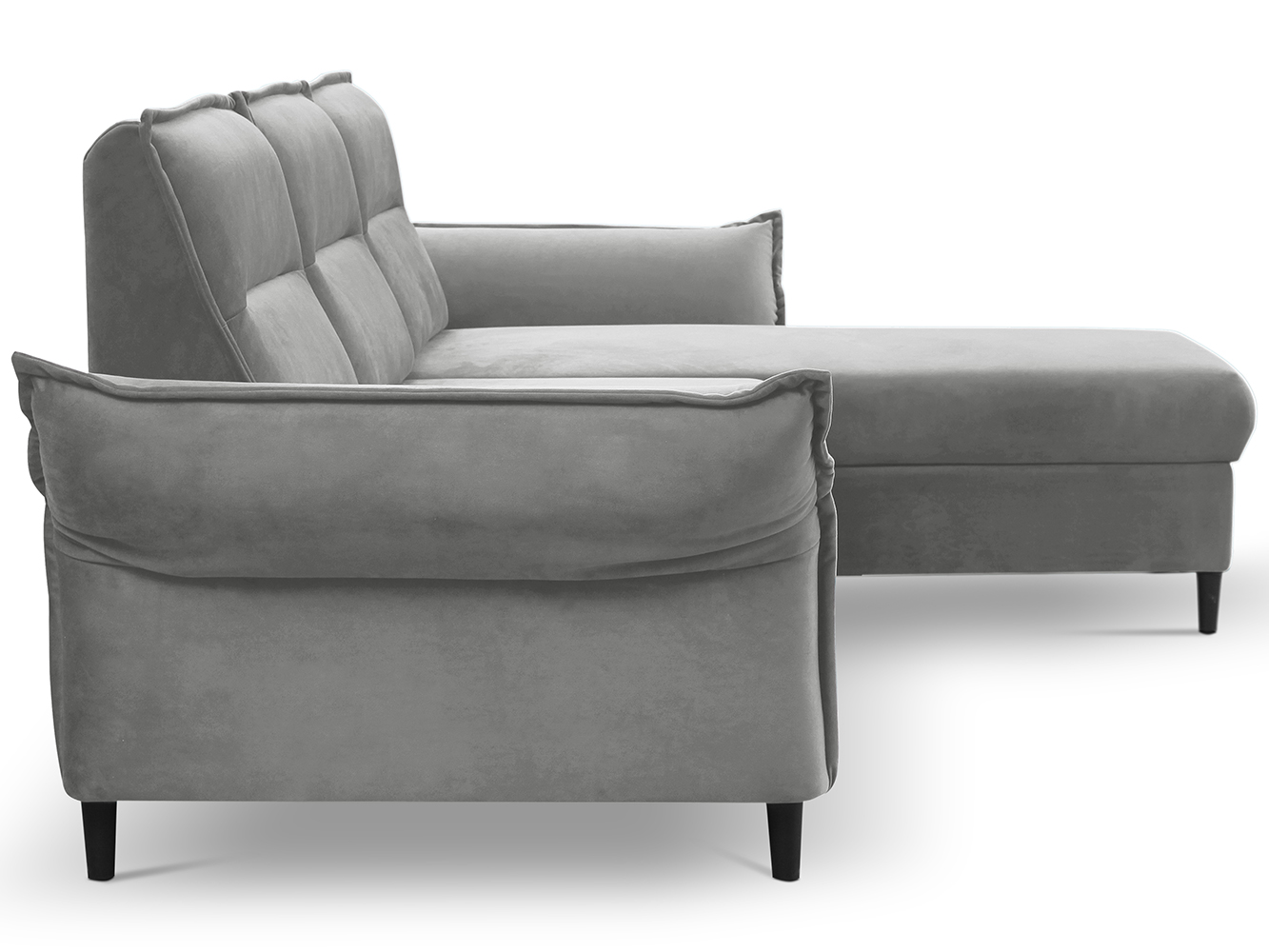 Sedací souprava MILANO | 272x167 | PRAVÁ | rozkládací + úložný prostor | šedá | POSLEDNÍ KUS