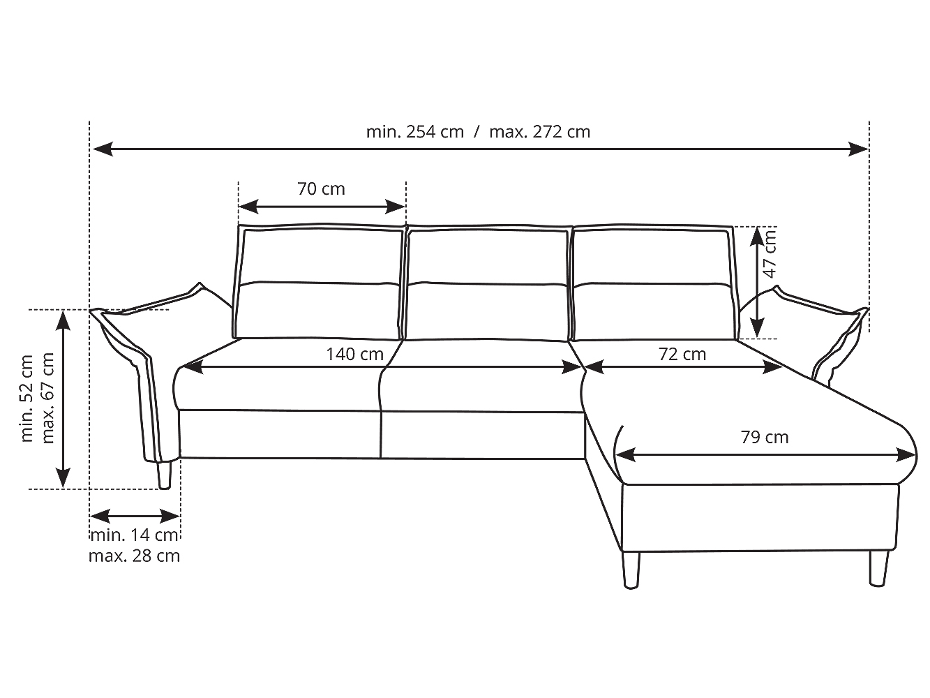 Sedací souprava MILANO | 272x167 | rozkládací + úložný pr.| hnědá | VÝPRODEJ Z PRODEJNY
