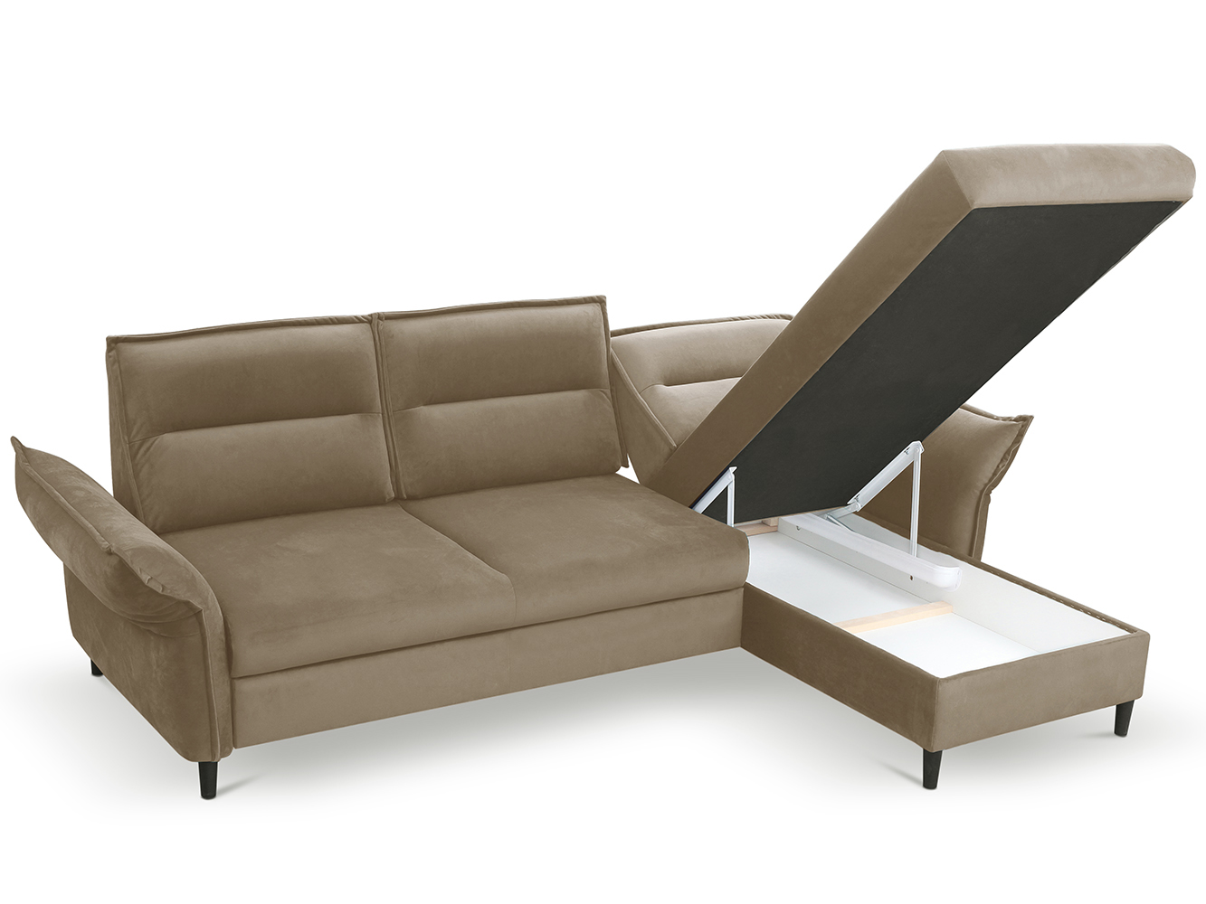 Sedací souprava MILANO | 272x167 | rozkládací + úložný pr.| hnědá | VÝPRODEJ Z PRODEJNY