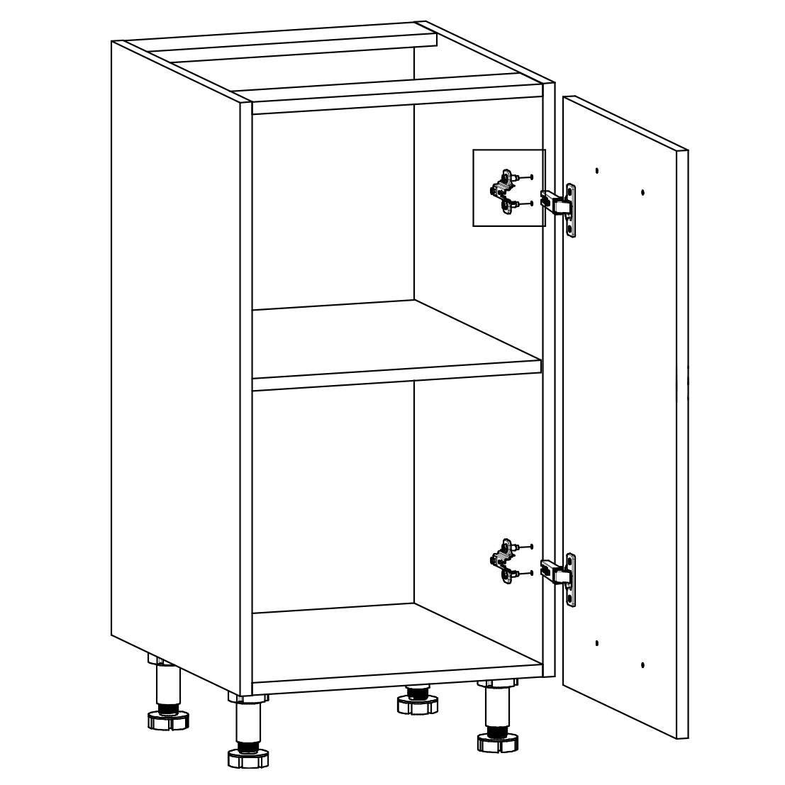 Kuchyňská linka LANGEN au | 330x210 cm | S ÚCHYTY | artisan