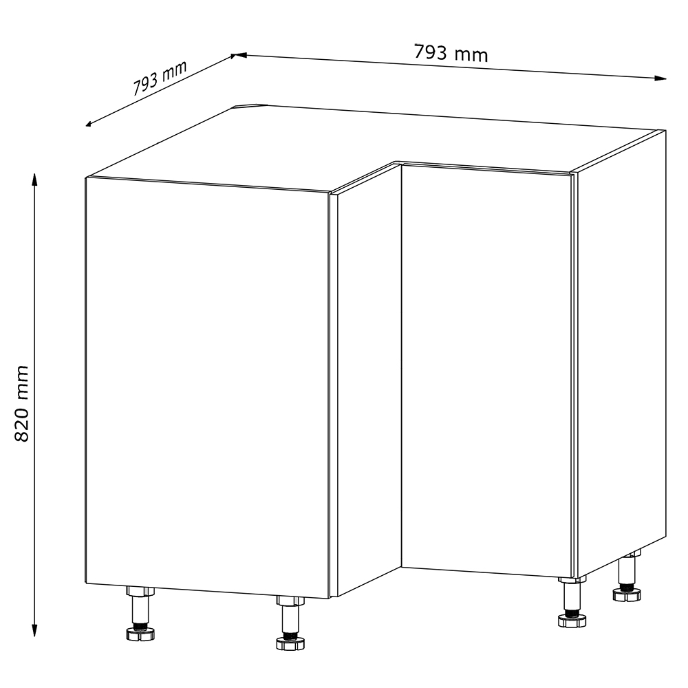 Kuchyňská linka LANGEN au | 330x210 cm | S ÚCHYTY | artisan