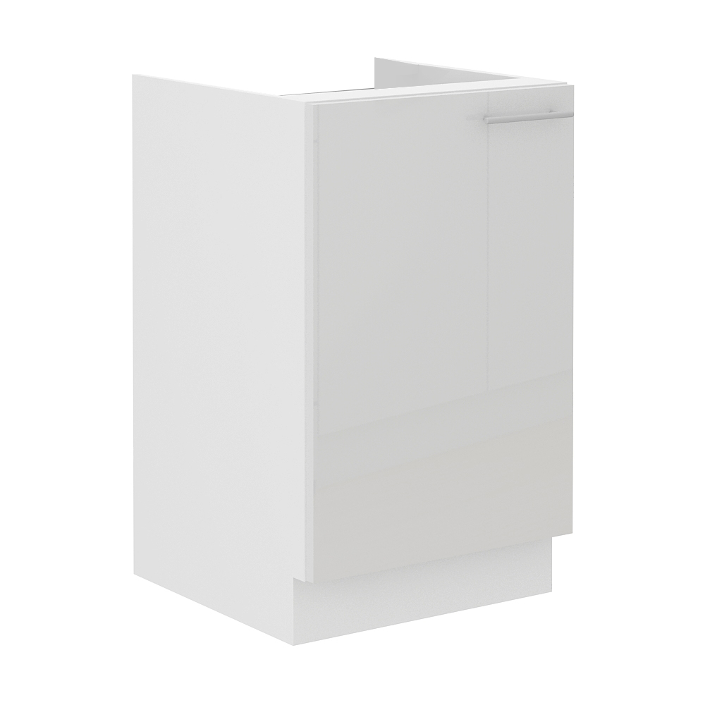 LARA wh | dolní skříňka 50ZL 1F dřezová | 50 cm | UNI provedení | bílá lesk