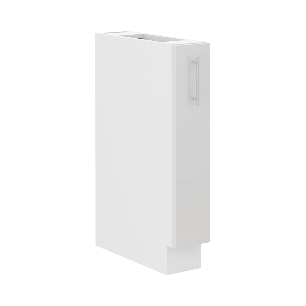 LARA wh | dolní skříňka 15D CARGO BB výsuvná | 15 cm | bílá lesk