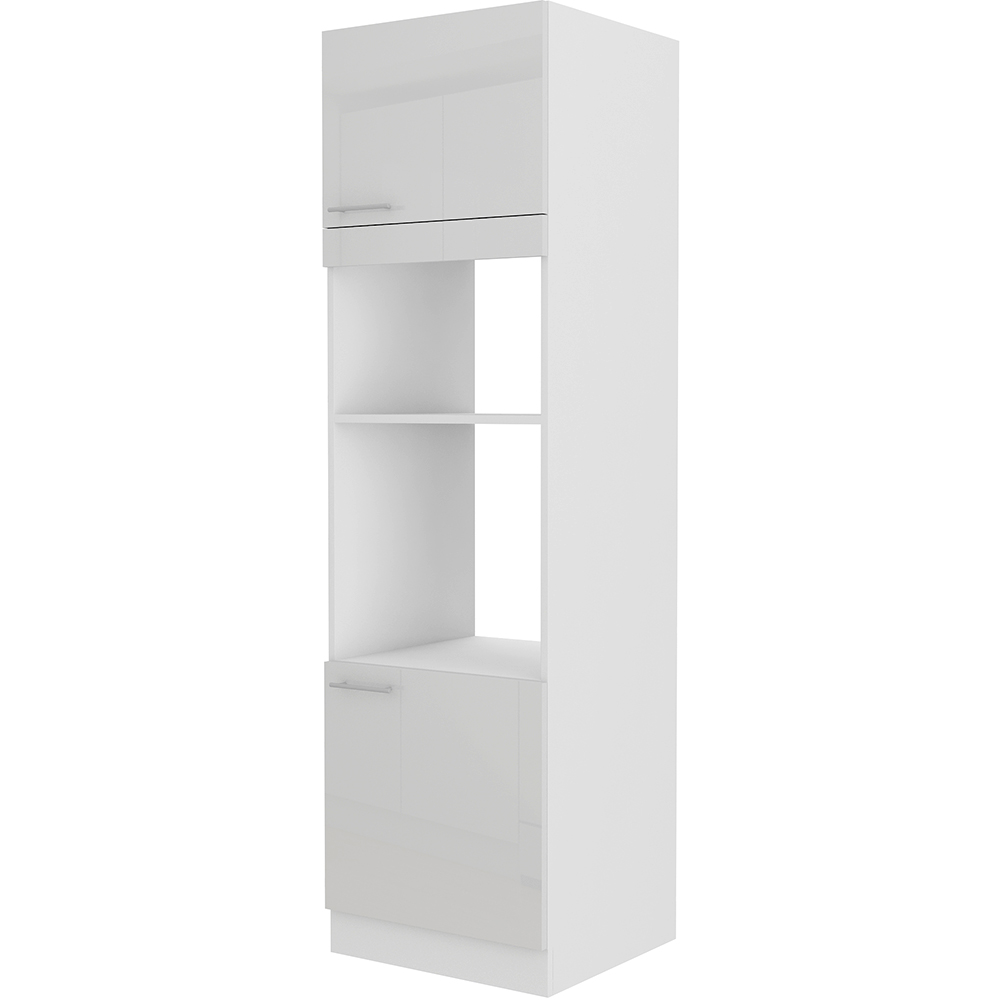 Kuchyňská linka LARA wh | ve tvaru L | 220x370 | UNI provedení | VÝBĚR TYPU ZÁSUVEK | bílá lesk