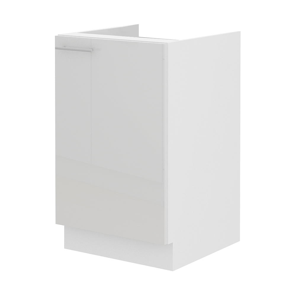 Kuchyňská linka LARA wh | ve tvaru L | 220x370 | UNI provedení | VÝBĚR TYPU ZÁSUVEK | bílá lesk