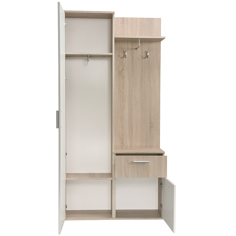 Předsíňová stěna LUX | 97 cm | se zrcadlem | UNI provedení | trufla