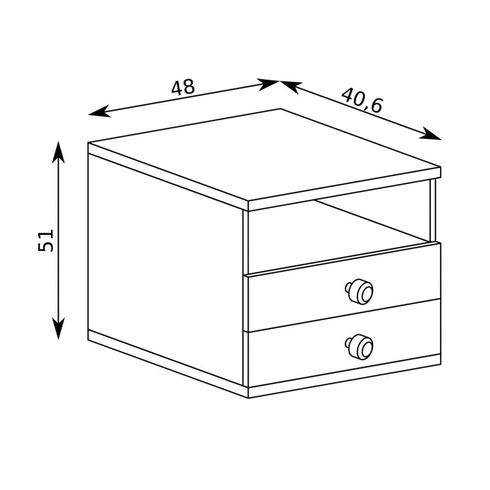 CALI | noční stolek C-17 | artisan