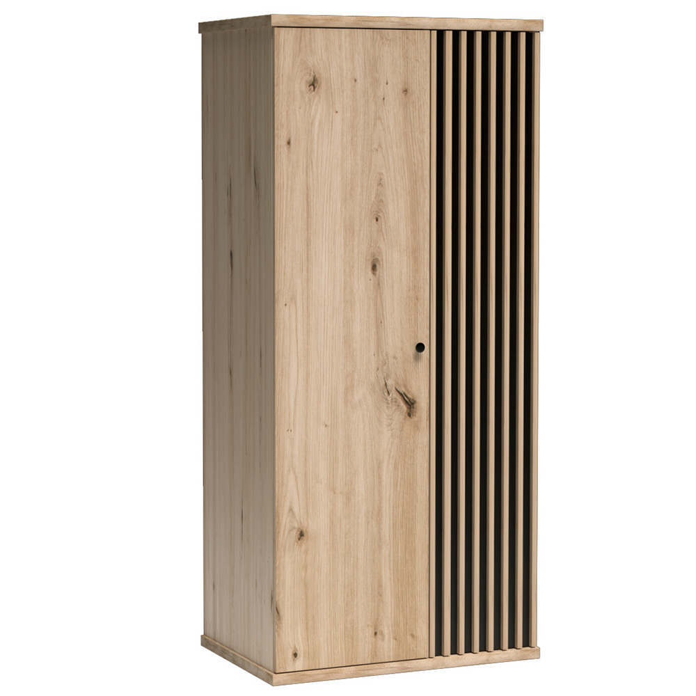 Obývací stěna se skříní CALI | 4 díly + ČERNÉ NOHY | 420 cm | sestava D | artisan