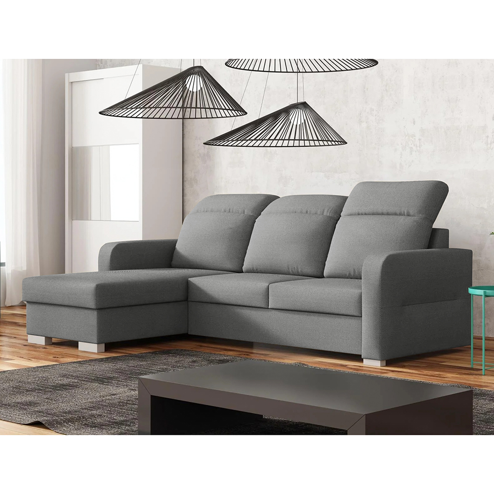 Sedací souprava PAKO | L | 158x232 | chester 18 šedá