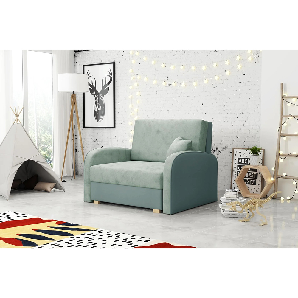 Pohovka VIVA I SOFT | 102 cm | mint | ROZKLÁDACÍ