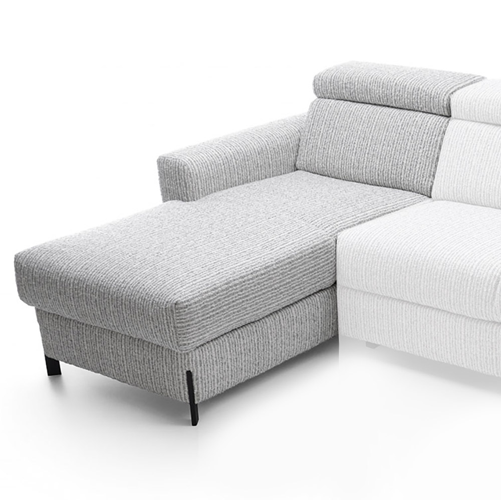 ULISES | díl sedačky OBKL | 90x179 cm | delší otoman s úložným prostorem | VÝBĚR TKANIN a NOŽIČEK