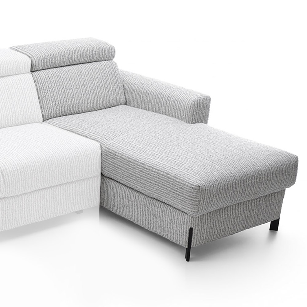 ULISES | díl sedačky OBKR | 90x179 cm | delší otoman s úložným prostorem | VÝBĚR TKANIN a NOŽIČEK