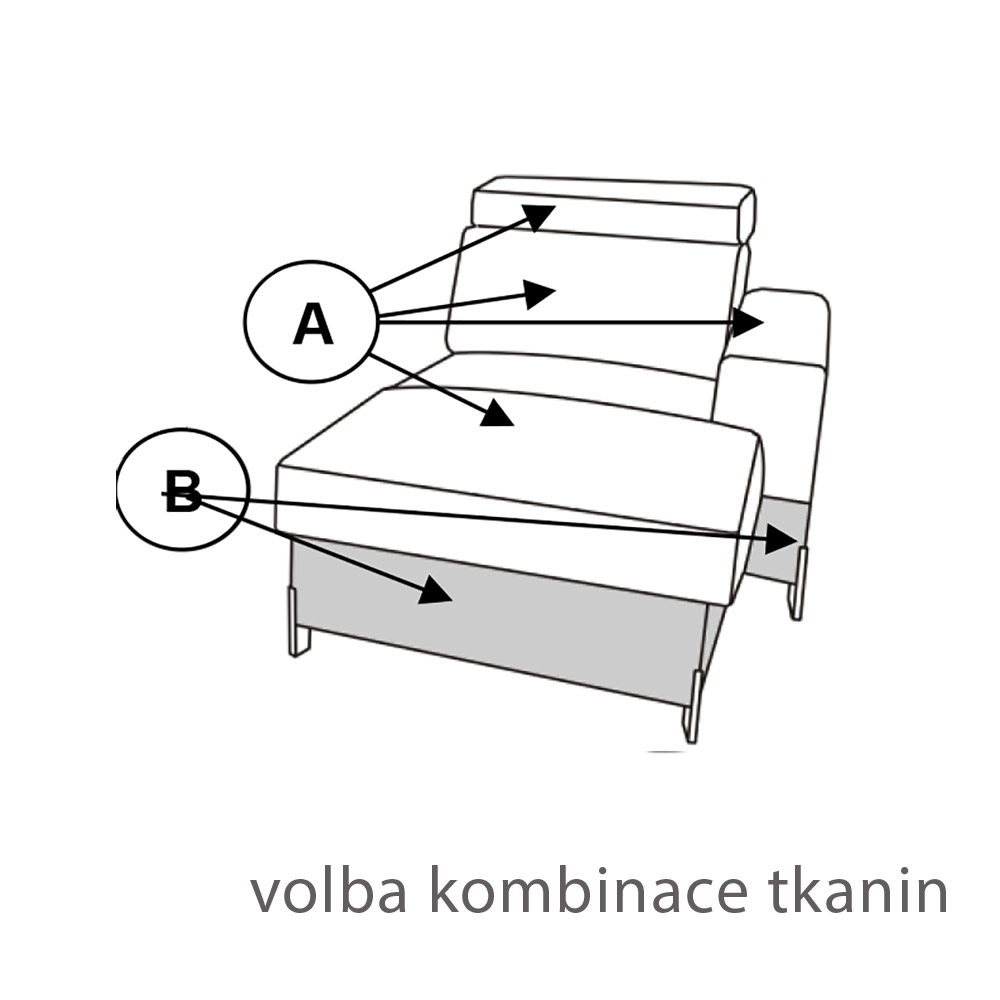 Sedací souprava ULISES L | 250x179 | rozkládací | vysoká kvalita | VÝBĚR TKANIN