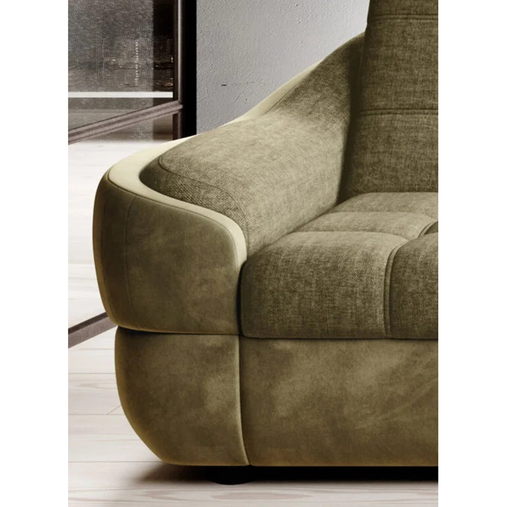 Sedací souprava INFINITY | 290x179 | rozkládací + úložný prostor | olivová | POSLEDNÍ KUS Z PRODEJNY