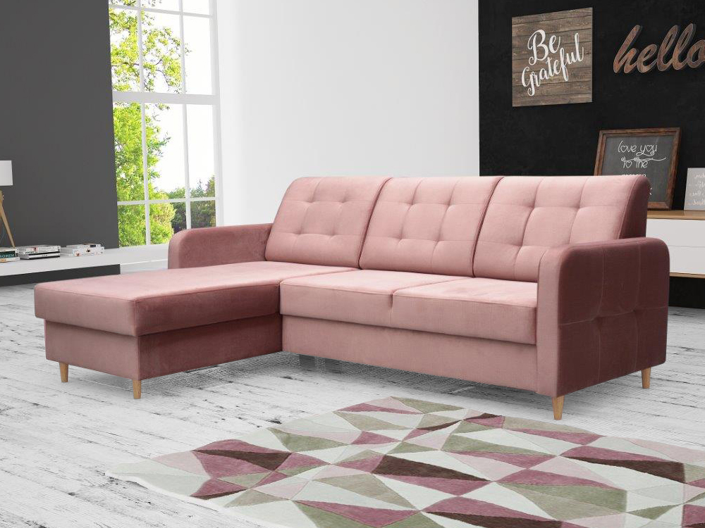 Sedací souprava Pinko | starorůžová | rozkládací | VÝPRODEJ Z PRODEJNY