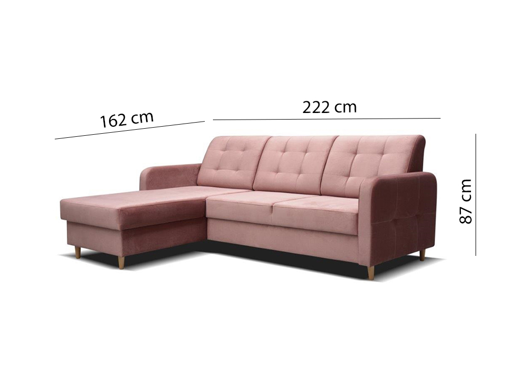 Sedací souprava Pinko | starorůžová | rozkládací | VÝPRODEJ Z PRODEJNY