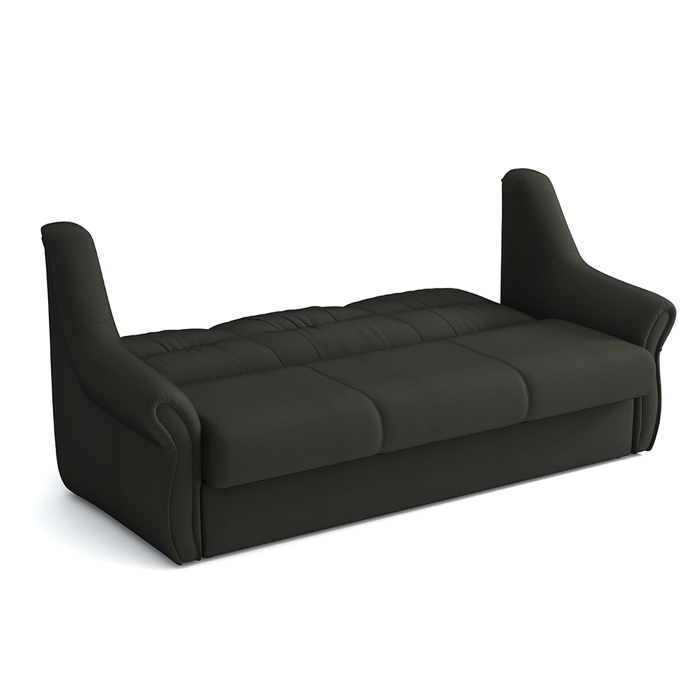 Sedací sestava ALANA BIS 3+1+1 | crown 20 šedočerná | očalouněná záda