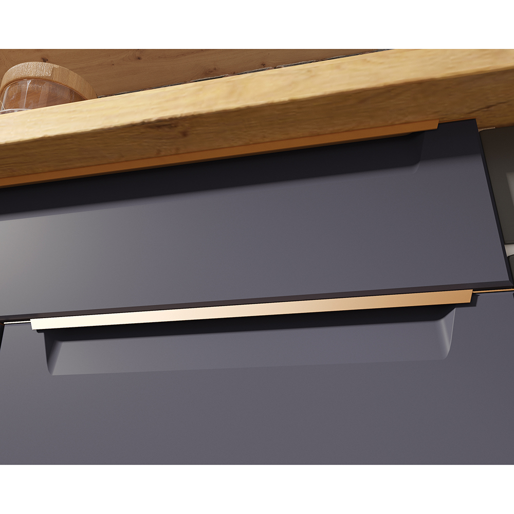 GLAMOUR m | dolní skříňka GLA-13D dřezová | 90 cm | modrá mat