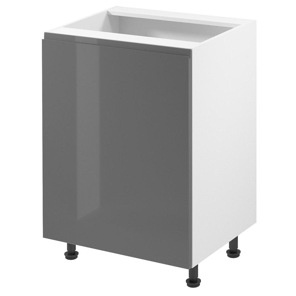 ASPEN gr | dolní skříňka D60Z | PRAVÁ | šedá lesk