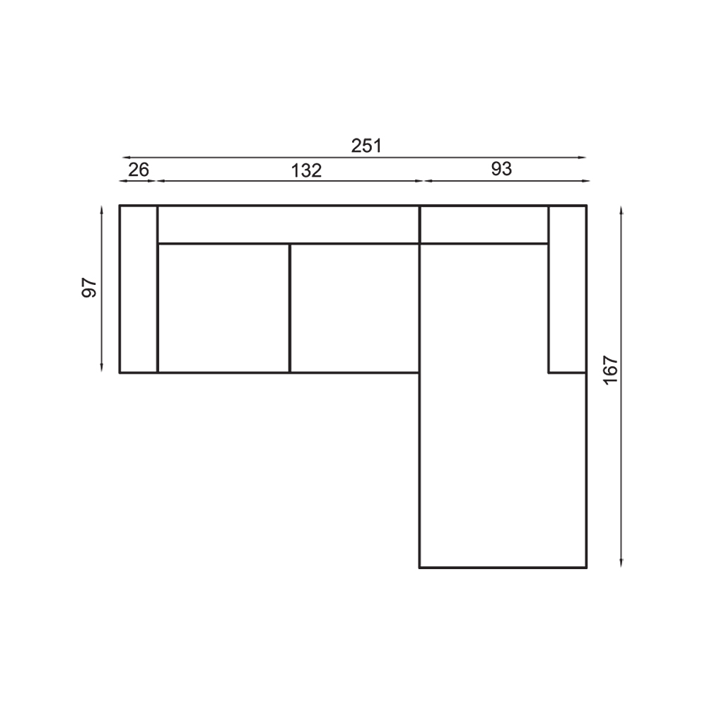 Sedací souprava VENTO L | 251x167 | VÝBĚR Z PRÁVÉ HOVĚZÍ KŮŽE | s úložným prostorem a rozkladem