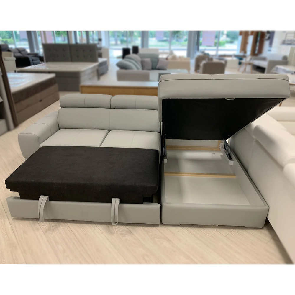 Sedací souprava VENTO L | 251x167 | VÝBĚR Z PRÁVÉ HOVĚZÍ KŮŽE | s úložným prostorem a rozkladem