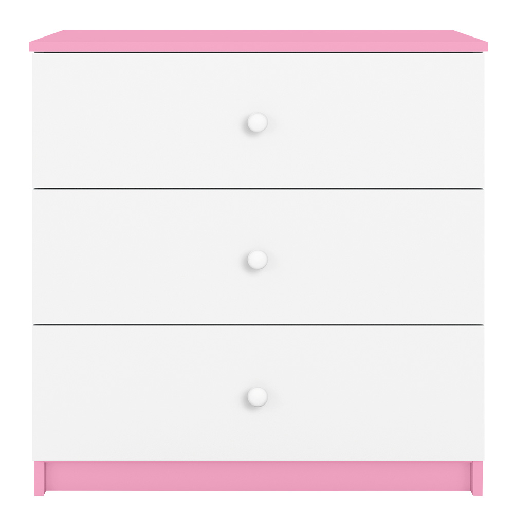 Babydreams | komoda | 80x80,5x41 cm | růžová/bílá