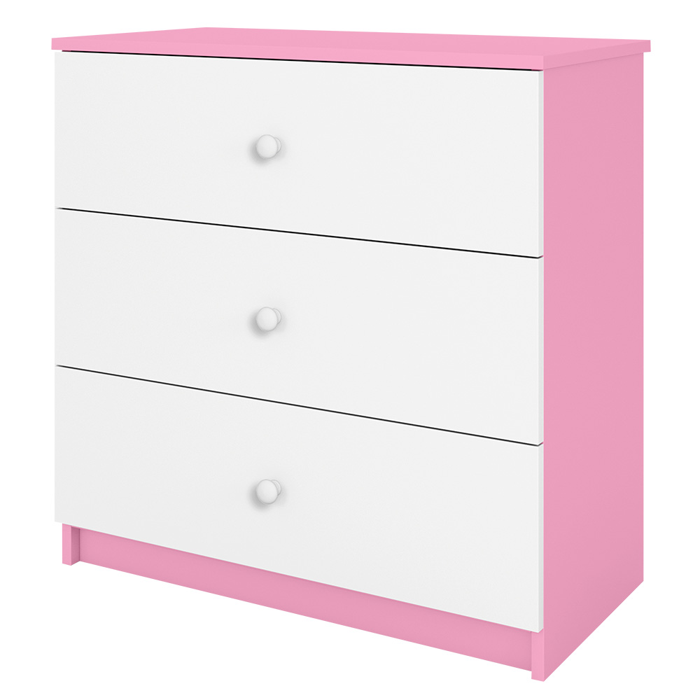 Babydreams | komoda | 80x80,5x41 cm | růžová/bílá