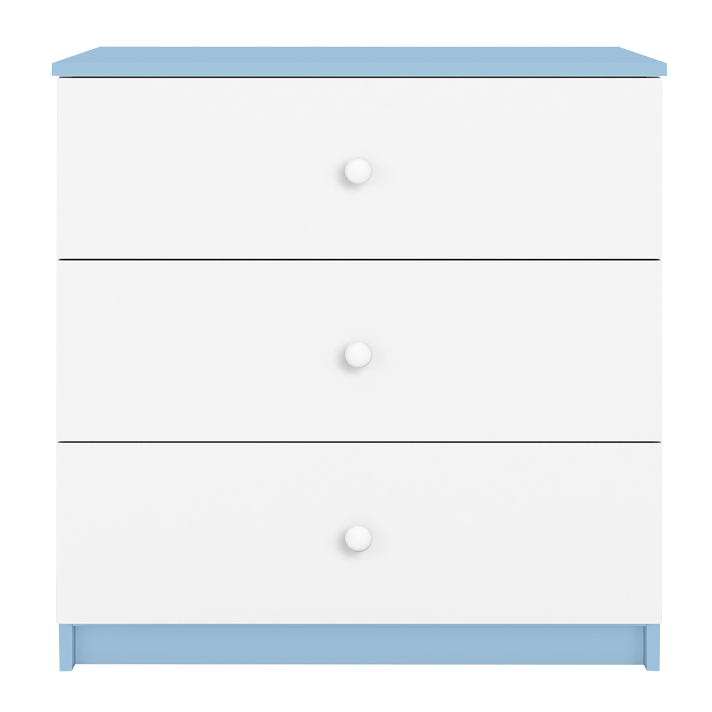 Babydreams | komoda | 80x80,5x41 cm | modrá/bílá