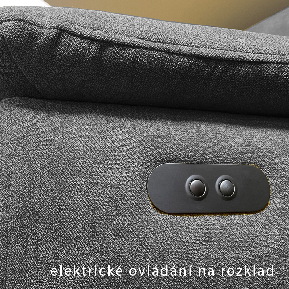 Sedací souprava MONTANA mini | levá | AKCE DO 30.12. 2022 | elektrický rozklad | světle hnědá