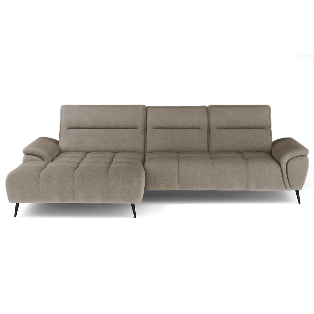 Sedací souprava MONTANA mini | levá | AKCE DO 30.12. 2022 | elektrický rozklad | světle hnědá