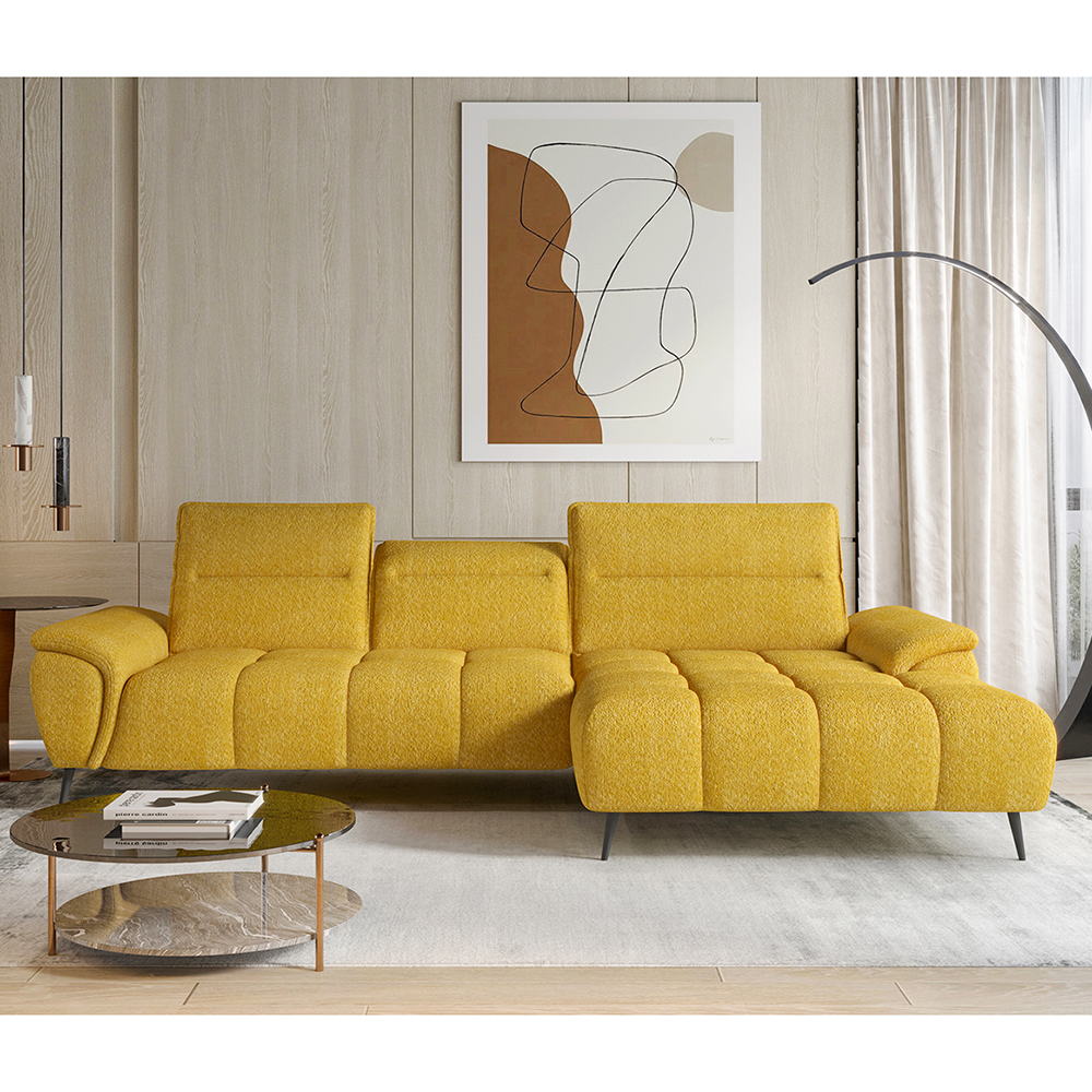 Sedací souprava MONTANA mini | pravá | AKCE DO 30.12. 2022 | elektrický rozklad | světle hnědá