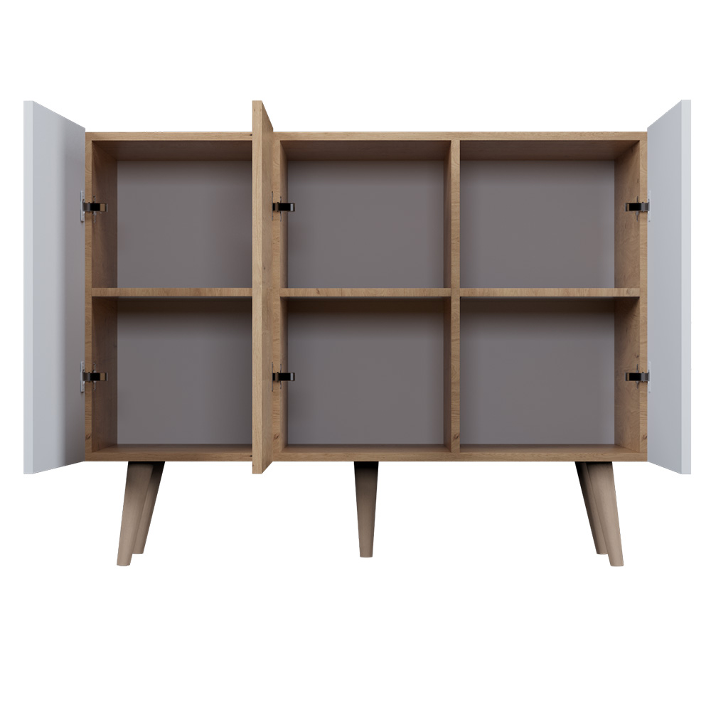 Toronto | komoda | dub artisan/bílá