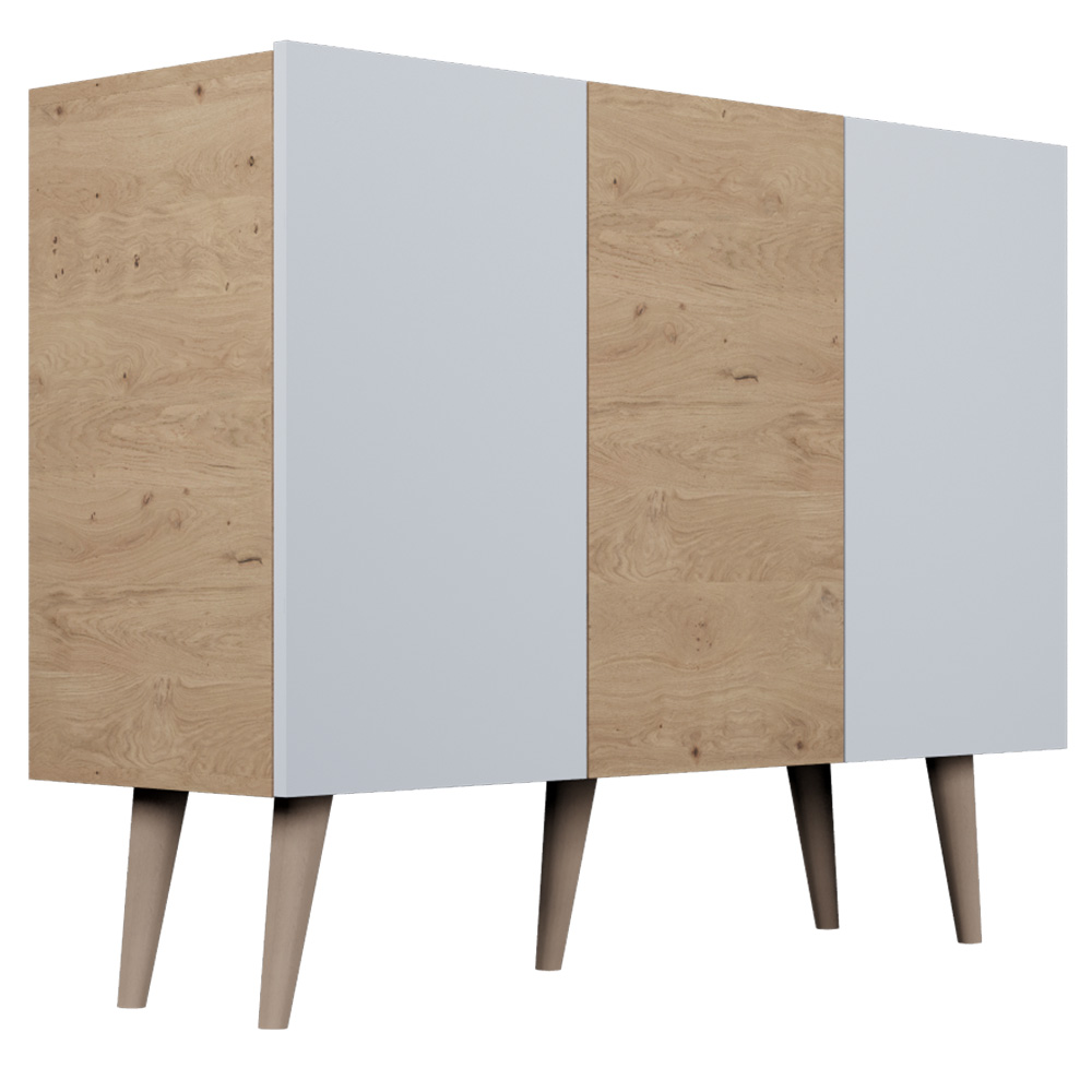 Toronto | komoda | dub artisan/bílá