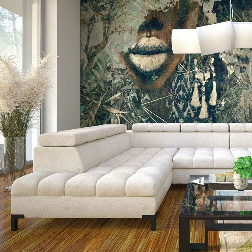 Sedací souprava ARTE | 200x348x190 cm | každodenní spaní + 2x úlož. prostor | VÝBĚR TKANIN a NOŽIČEK