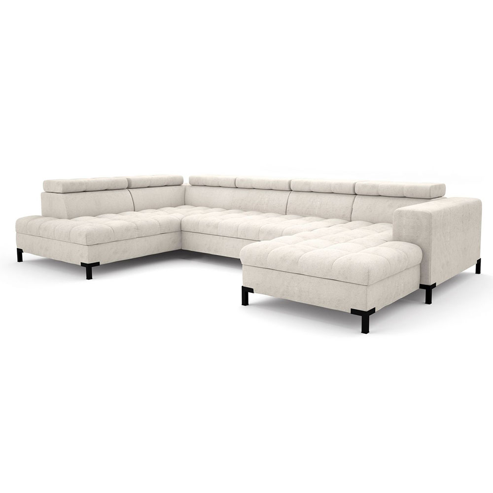 Sedací souprava ARTE | 200x348x190 cm | každodenní spaní + 2x úlož. prostor | VÝBĚR TKANIN a NOŽIČEK