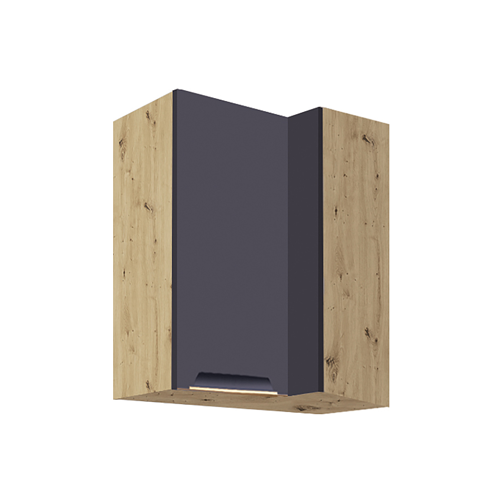 GLAMOUR m | horní skříňka rohová GLA-44G | 70x40 cm | modrá mat